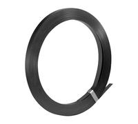 VEVOR Bobina de Fleje de Acero, 19 mm x 0,55 mm x 91 m, Rollo de Fleje Metálico Resistente a Entornos Hostiles y a la Rotura 775,6 kg, para Envíos de Larga Distancia y Condiciones Adversas, Negro