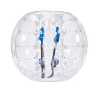 VEVOR Bola de choque inflable Bola de choque de parachoques 1 pieza 1,2m x 1,03m Bola de colisión humana Bola de rebote de burbujas cuerpo de PVC Bola de parachoques inflable de puntos transparentes