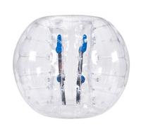 VEVOR Bola de choque inflable Bola de choque de parachoques 1 pieza 1,5 m x 1,2 m Bola de colisión humana Bola de rebote de burbujas de cuerpo de PVC Bola de parachoques inflable transparente
