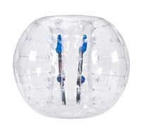 VEVOR Bola de Choque Inflable de Parachoques 1,5 m x 1,2 m - Colisión Humana, Rebote de Burbujas de Cuerpo PVC, Transparente
