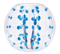 VEVOR Bola de choque inflable de parachoques 1 pieza 1,2 m x 1,03 m Bola de colisión humana Bola de rebote de burbujas de cuerpo de PVC Transparente + Bola de parachoques inflable de puntos azules