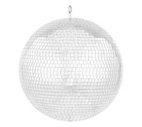 VEVOR Bola de Discoteca con Espejos, Bola de Espejos de 406 mm con Anillo Colgante, Bola de Discoteca Grande con Iluminación para DJ Club, Escenario, Boda, Cumpleaños, Navidad, Año Nuevo, Plata