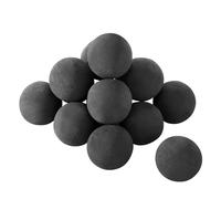 VEVOR Bolas de Cerámica para Fuego 15 Piezas 76 mm de Fibra Cerámica Piedras de Lava Redondas Reutilizables para Uso en Interiores y Exteriores para Fogatas de Propano, Gas, Estufas, Camping, Negro