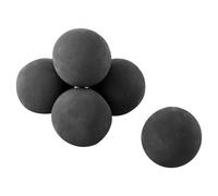 VEVOR Bolas de Cerámica para Fuego 6 Piezas 125 mm de Fibra Cerámica Piedras de Lava Redondas Reutilizables para Uso en Interiores y Exteriores para Fogatas de Propano, Gas, Estufas, Camping, Negro
