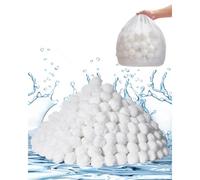 VEVOR Bolas de Filtro de Piscina Filtro de Arena 2,1 kg Reutilizables, Blanco