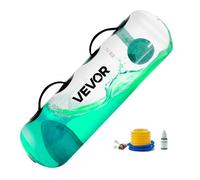 VEVOR Bolsa de Agua con Pesas para Entrenamiento, 22,7 kg, Ajustable, Portátil, para Estabilidad, Fitness y Ejercicio de Cuerpo Completo, a Entrenamiento de Fuerza, Transparente, Φ 200 x 820 mm
