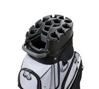 VEVOR Bolsa de Carro para Palos de Golf 14 Compartimentos, 14 Bolsillos, Bolsa para Carrito de Golf de Poliéster, con Correa para Hombro, Cubierta para Lluvia, Cremalleras Suaves, para Adultos