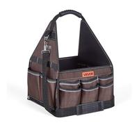 VEVOR Bolsa de Herramientas de 330 mm con 45 Bolsillos, Apertura Superior, Bolsa Organizadora Portátil con Correa de Hombro Ajustable, Asa, Cremallera Grande para Electricistas Mecánicos Contratistas