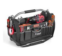 VEVOR Bolsa de Herramientas de 410 mm con 33 Bolsillos, Apertura Superior, Bolsa Organizadora Portátil con Correa Ajustable, Base, Asa, Cremallera Grande para Mecánicos Contratistas Electricistas