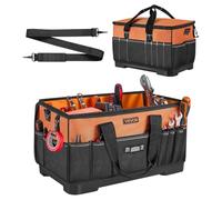 VEVOR Bolsa de Herramientas de 485 mm con 33 Bolsillos, Poliéster, Bolsa Organizadora Portátil con Asa, Cremallera Grande, Correa Ajustable Base de Plástico para Mecánicos Electricistas Contratistas