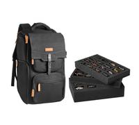 VEVOR Bolsa de Transporte, con Capacidad para 58 Miniaturas de Infantería, Asa y Correa de Hombro Ajustable, 3 Capas de Espuma para Mayor Capacidad, Miniaturas no Incluidas, 290 x 250 x 550 mm