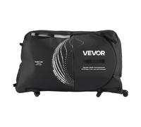 VEVOR Bolsa de Transporte para Bicicleta 600D Distancia Máxima entre Ejes de 130 cm, Bolsa para Llevar Bicicleta con Candado TSA, Protección y Estabilizador para Horquilla para Viajes en Avión, Coche