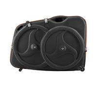 VEVOR Bolsa de Transporte para Bicicleta para Bicicleta de Carretera 700C, Bolsa para Llevar Bicicleta Carcasa Rígida con Candado TSA y Ruedas, para Viajes en Avión, Exteriores, Coche, Tren, Negro