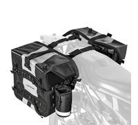 VEVOR Bolsa Lateral para Sillín de Motocicleta, 28 L x 2, Resistente al Agua, Almacenamiento de Equipaje con Bolsa Interior Extraíble, para Deportes al Aire Libre, Color Negro, 380 x 200 x 350 mm