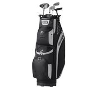 VEVOR Bolsa para Carrito Premium de 430 x 320 x 900 mm de Golf con Organizador de 14 Vías, 13 Bolsillos con Asas, Cubierta Antipolvo y Correas Desmontables para Hombres y Mujeres, Bloque Color Negro
