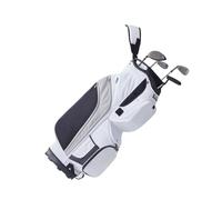 VEVOR Bolsa para Carrito de Nailon Premium de Golf con Organizador de 14 Vías en la Parte Superior de 410 x 370 x 915 mm y 13 Bolsillos con Asas, Cubierta Antipolvo y Correas Desmontables, Blanco