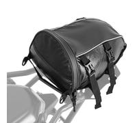VEVOR Bolsa Trasera para Asiento de Motocicleta 10 L, con Funda Impermeable para Lluvia, con Correa para el Hombro y Bolsillo Interior, a Portaequipajes de Motocicleta, 320 x 270 x 180 mm, Negro