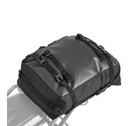 VEVOR Bolsa Trasera para Asiento de Motocicleta de 30 L, con Funda Impermeable para Lluvia, con Correa para el Hombro, Portaequipajes Trasero Universal para Motocicleta, 45 x 30 x 20 cm, Negro