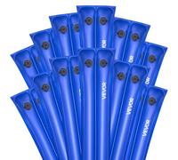 VEVOR Bolsas de Agua para Cubiertas de Piscina, 12 Piezas, 300 x 30 cm Bolsa de Tubos de Peso de Doble Cámara PVC con Tapón de Rosca Hermético para Cubierta de Piscina Enterrada de Invierno, Azul