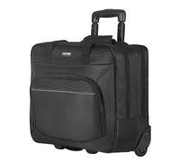 VEVOR Maleta para Ordenador Portátil de Hasta 15,6 Pulgadas, Bolso de Mano con 2 Ruedas Fijas y 1 Asa Telescópica de 4 Alturas Ajustables para Trabajo, Oficina, Viajes de Negocios, Color Negro