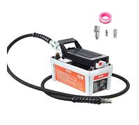 VEVOR Bomba de Aire Hidráulica 10.000 PSI Salida de Aceite NPT 3/8" Entrada de Aire NPT 1/4" Bomba Hidráulica de Pedal de Aire Tubo de Aceite de 2 m Bomba Hidráulica de Aire Accionada por Pie Gris