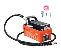 VEVOR Bomba de Aire Hidráulica 10.000 PSI Salida de Aceite NPT 3/8" Entrada de Aire NPT 1/4" Bomba Hidráulica de Pedal de Aire Tubo de Aceite de 2 m Bomba Hidráulica de Aire Accionada por Pie Naranja