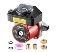 VEVOR Bomba de Circulación de Agua Caliente, con Temporizador, de Acero Inoxidable, Sistema de Circulación Instantánea de 38 LPM, 100 W, para Caldera y Calentador de Agua, 145 x 150 x 135 mm