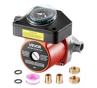 VEVOR Bomba de Circulación de Agua Caliente, con Temporizador, de Acero Inoxidable, Sistema de Circulación Instantánea de 38 LPM, 100 W, para Caldera y Calentador de Agua, 145 x 150 x 135 mm