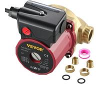 VEVOR Bomba de Circulación de Agua Flujo de 50 L/ min, Circulación de 3 Velocidades, 5,3 GPM, 90 W, 0,8 A, para Ducha, Lavadora, Electrónica, Automática, para Hogar