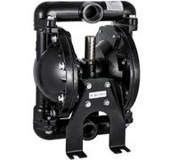 VEVOR Bomba de Diafragma Dual Operada por Aire Entrada Salida de 25 mm Aluminio Caudal Máximo 39,6 GPM 120 PSI para Uso Industrial