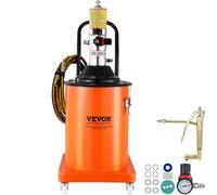 VEVOR Bomba de Grasa Neumática Relación de Presión 50:1 Bomba de Cubo de Grasa Neumática de 20 L Pistola de Grasa Bomba de Grasa con Ruedas y Manguera de 4 m Boquilla de 360° Conexión NPT Estándar