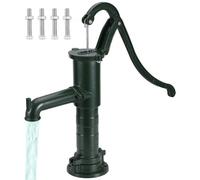 VEVOR Soporte de Bomba Manual de Hierro Fundido 22,86 x 22,86 x 66 cm Soporte para Bomba de Agua de Mano 13,5 kg Estructura Estable Soporte de Bomba de Mano para Jardín con Pintura en Aerosol