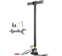 VEVOR Bomba de pie 0-4500 PSI, Bomba neumática Diseño de 3 etapas, Bomba neumática para neumáticos de Alta presión, inflador neumático para Bicicleta, Rifle de Aire con manómetro preciso Pedal