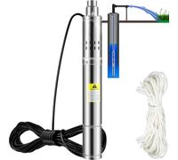 VEVOR Bomba de Agua Sumergible para Pozo Profundo, Motor de 550 W, 230 V 50 Hz Flujo Máximo de 35 L/min, para Tierras de Cultivo Fábricas Minas