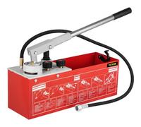 VEVOR Bomba de Prueba de Presión Hidrostática 25 bar Tanque de 12 L Máquina de Bomba de Prueba Hidráulica 49 x 16 x 17 cm Bomba de Agua de Prueba de Presión Eléctrica Bomba de Llenado