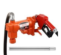 VEVOR Bomba de Transferencia de Combustible 16 GPM, 12 V, 1/4 HP, Extractora de Gasolina con Boquilla Automática, Manguera de Descarga y Tubo de Succión para Gasolina, Diésel, Queroseno