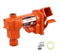 VEVOR Bomba de Transferencia de Combustible 20 GPM, 12 V, 1/4 HP, Extractora de Gasolina de Hierro Fundido con Diseño de Caja Recolectora de Combustible para Gasolina, Diésel, Queroseno