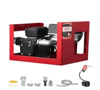 VEVOR Bomba de Transferencia de Combustible, 60 L/min, con Medidor, Boquilla de Combustible Automática y 2 Mangueras, Elevación de 13,7 m, para Diésel, Queroseno y Biodiésel para Vehículos