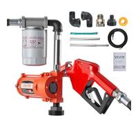 VEVOR Bomba de Transferencia de Combustible de 12 V CC 10 GPM, con Boquilla de Apagado Automático, Manguera de Descarga, Protección contra Sobrecalentamiento, para Gasolina, Diésel, Queroseno
