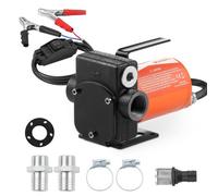 VEVOR Bomba de Transferencia de Combustible Diesel Eléctrica Portátil 12 V CC 5 GPM 19 L/min 1/7 HP Elevación 9,14 m Succión 2,13 m Entrada Salida 3/4" NTP, para Gasolina, Diesel, Queroseno, Metanol