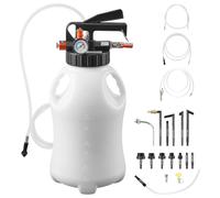 VEVOR Bomba de Transferencia para Líquido de Transmisión Neumática Capacidad de 8 L, Bomba Extractora para Aceite, con Adaptadores de ATF, Tanque HDPE, Dispensador de Aceite para Coches Barcos Motos