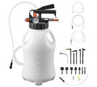 VEVOR Bomba de Transferencia para Líquido de Transmisión Neumática Capacidad de 8 L, Bomba Extractora para Aceite, con Adaptadores de ATF, Tanque HDPE, Dispensador de Aceite para Coches Barcos Motos