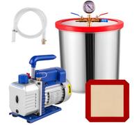 VEVOR Bomba de Vacío 3CFM 1/4HP Aire Acondicionado con Cámara de Vacío de 5 Gal