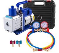 VEVOR Bomba de Vacío 4,8CFM1/3HP, Bomba de Vacío para Aire Acondicionado, Bomba de Vacío Coche de A / C, para Aire Acondicionado Doméstico, Mantenimiento de Automóviles, Envasado al Vacío
