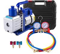 VEVOR Bomba de Vacío 4,8CFM1/3HP, Bomba de Vacío para Aire Acondicionado, Bomba de Vacío Coche de A/C, para Aire Acondicionado Doméstico, Mantenimiento de Automóviles, Envasado al Vacío