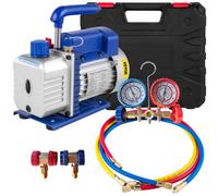 VEVOR Bomba de Vacío 4CFM Bomba de Vacío para Aire Acondicionado Bomba de Vacío Coche para Aire Acondicionado Doméstico, Mantenimiento de Automóviles, Envasado al Vacío (1/3 HP)