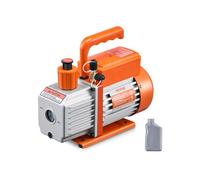 VEVOR Bomba de Vacío 5 CFM de Paletas Rotativas de Una Etapa con Botella de Aceite para Sistemas HVAC, Bomba de Vacío para Mantenimiento de Aire Acondicionado Automotriz, Desgasificación de Resina