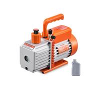 VEVOR Bomba de Vacío 6 CFM de Paletas Rotativas de Doble Etapa con Botella de Aceite para Sistemas HVAC , Bomba de Vacío para Mantenimiento de Aire Acondicionado Automotriz, Desgasificación de Resina