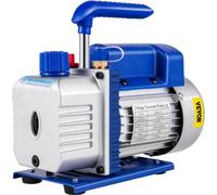 VEVOR Bomba de Vacío 9 CFM 1 HP JB 220 V 50 Hz Bomba de Vacío de Etapa única 15 Micras 1720 rpm Bomba de Vacío de Refrigeración para Aire Acondicionado Doméstico Mantenimiento de Automóvil