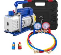 VEVOR Bomba de Vacío Aire Acondicionado 4CFM 1/3HP Sistema Refrigeración Coche